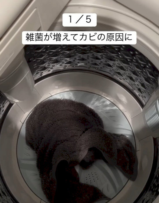 洗濯機の内側の画像とテキスト
