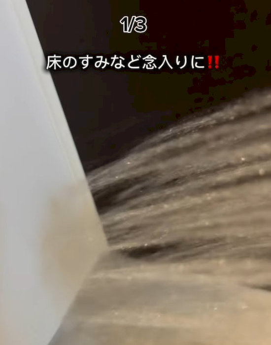 隅まで念入りに