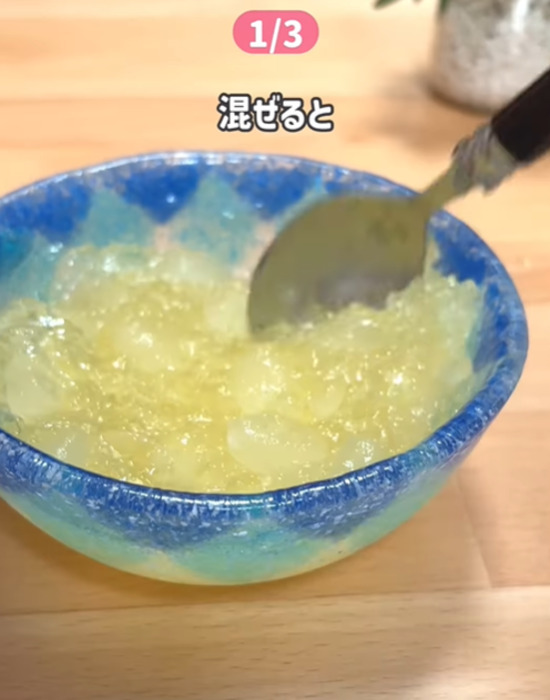 アイスボックスを入れたゼリー