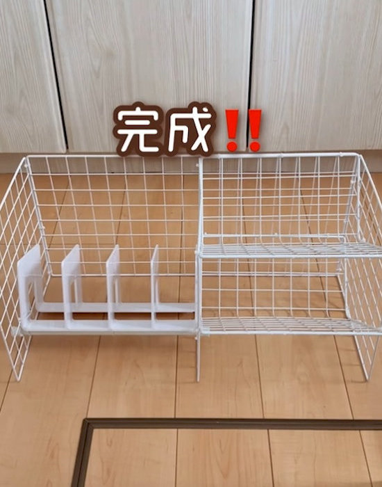 完成した収納ラック