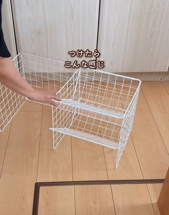 ワイヤーネットのラック
