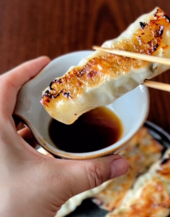 完成した餃子