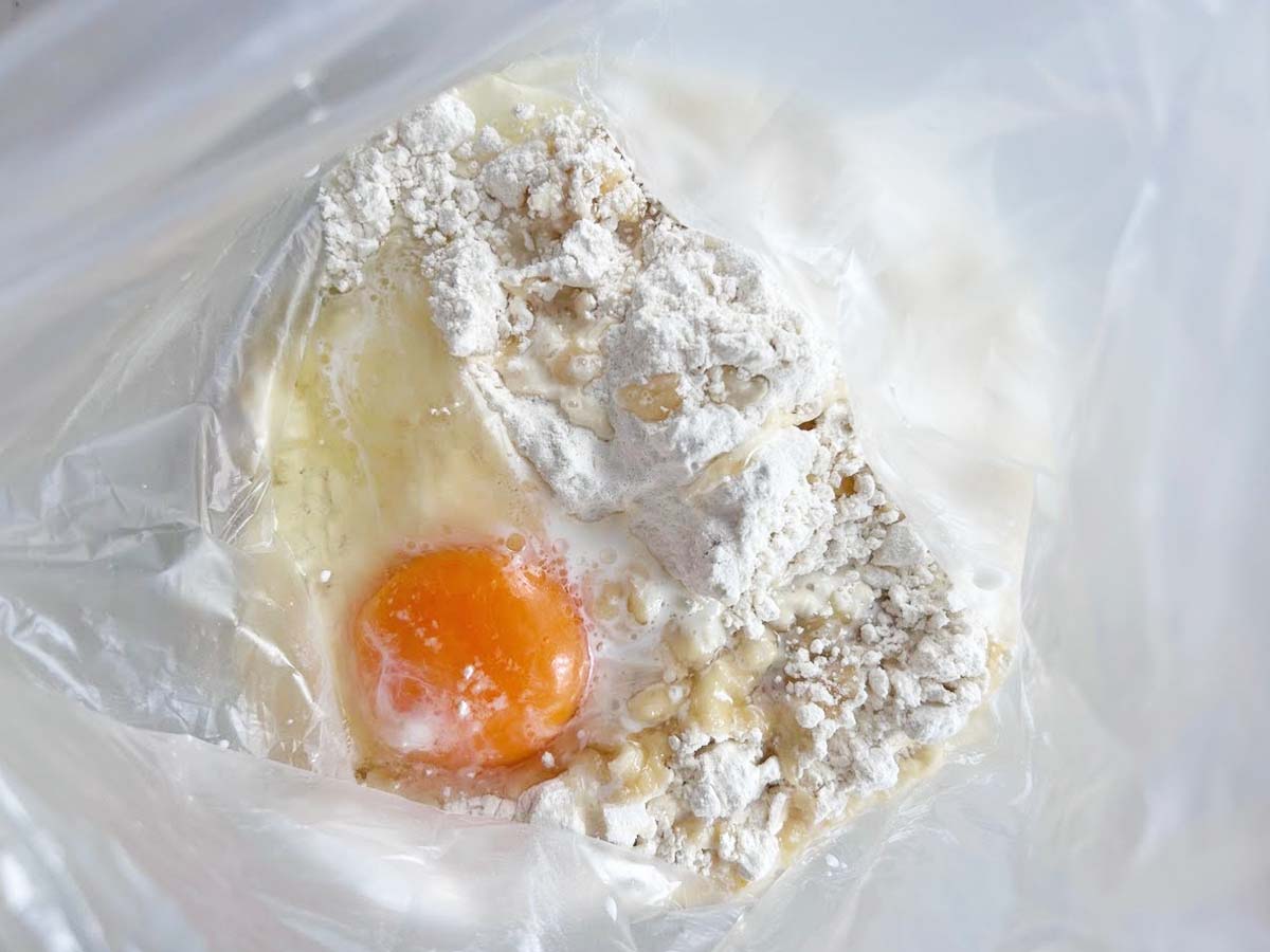 『レンチン簡単クッキー』を作る写真