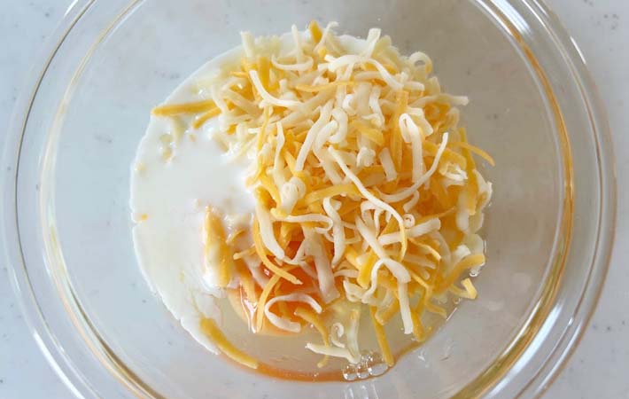 『カレーオムライス』を作る写真