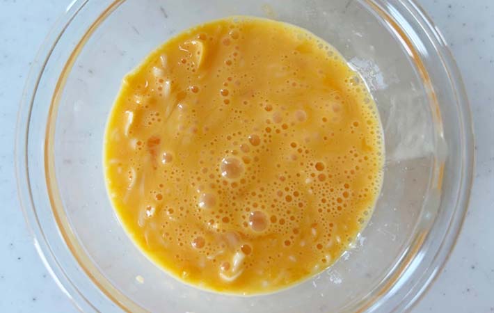 『カレーオムライス』を作る写真