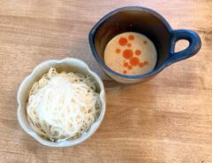 『担々麺風そうめん』の完成写真