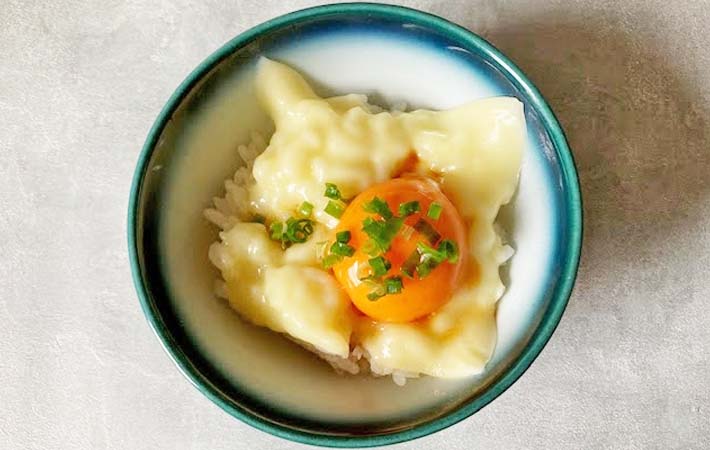 『チーズ乗せ卵かけご飯』の完成写真