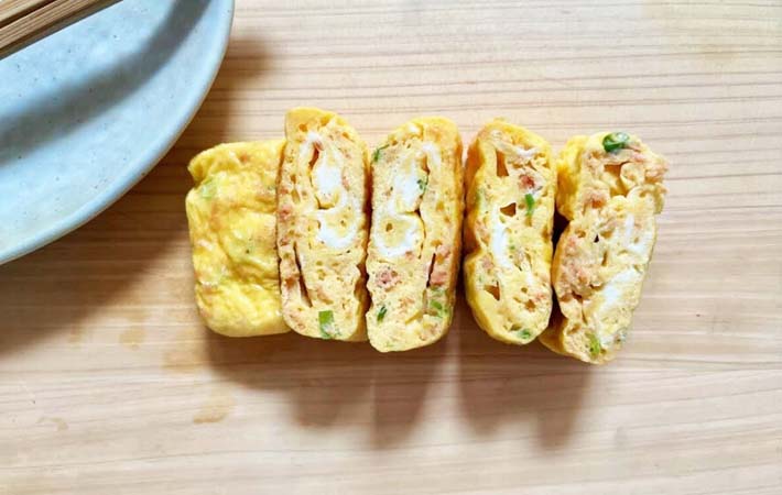 『鮭フレーク入り玉子焼き』の完成写真