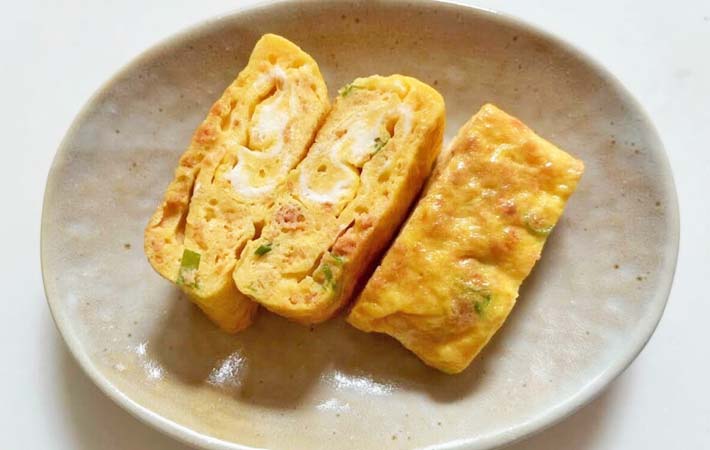 『鮭フレーク入り玉子焼き』の完成写真