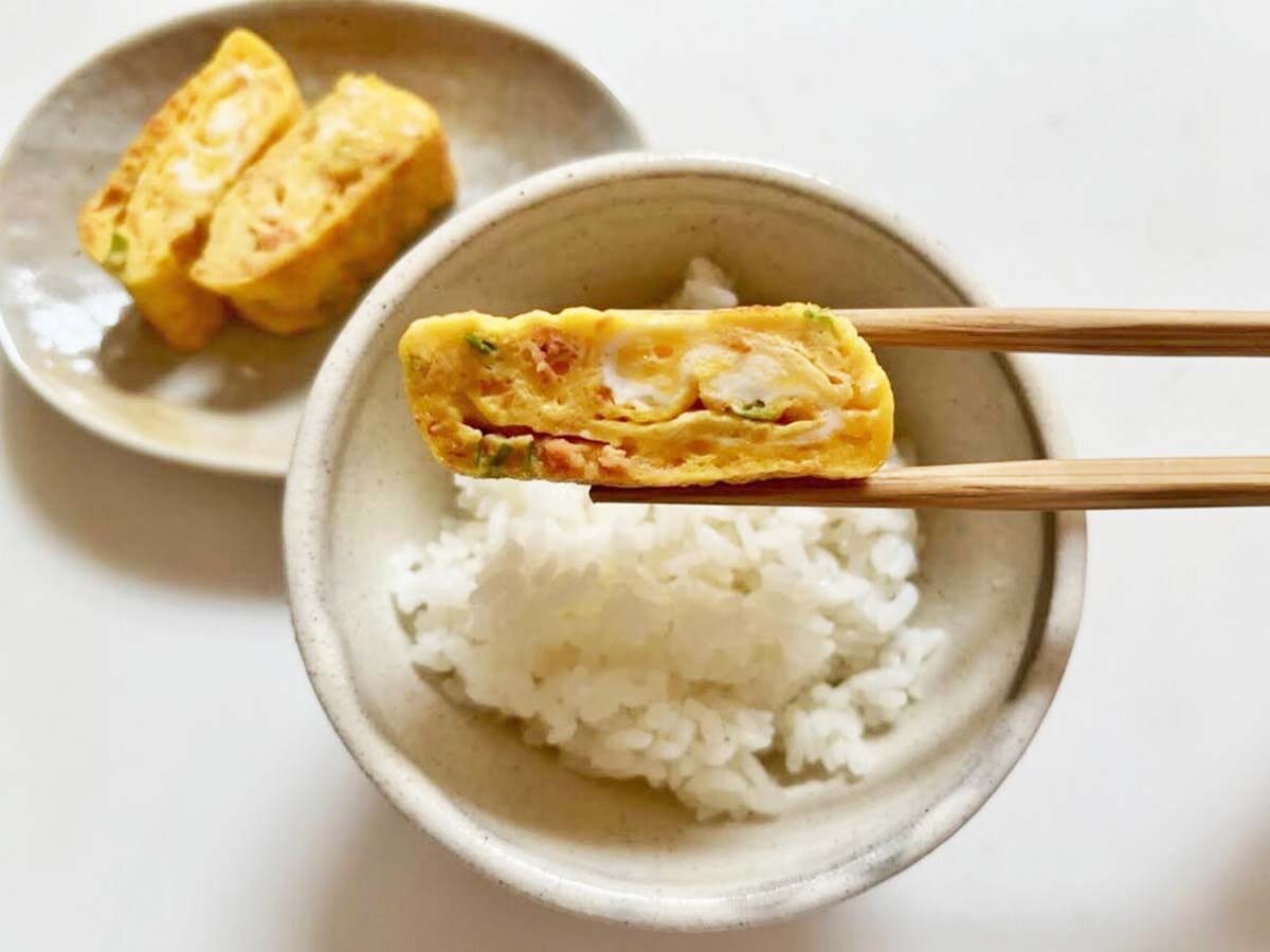 『鮭フレーク入り玉子焼き』の完成写真