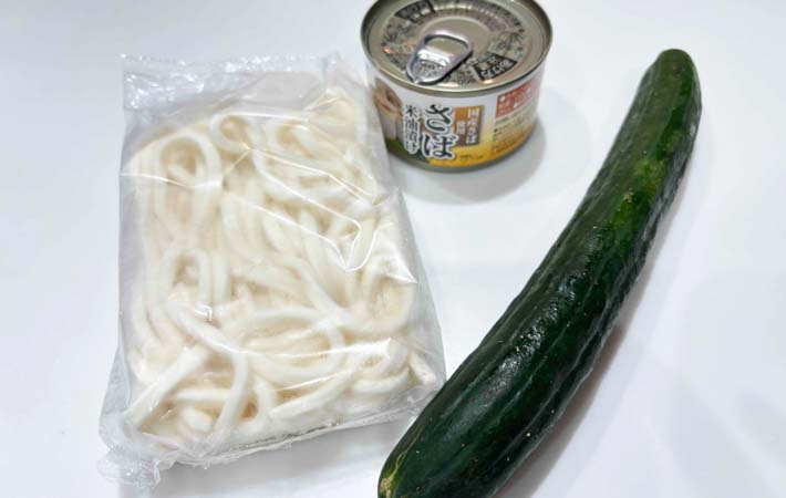 『冷や汁風うどん』の材料写真