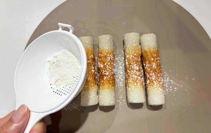 『ちくわのカレー風味磯辺揚げ』を作る写真