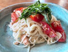 『トマトとツナの冷製カッペリーニ風そうめん』の完成写真