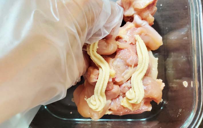 『香味レモン風味チキン』を作る写真