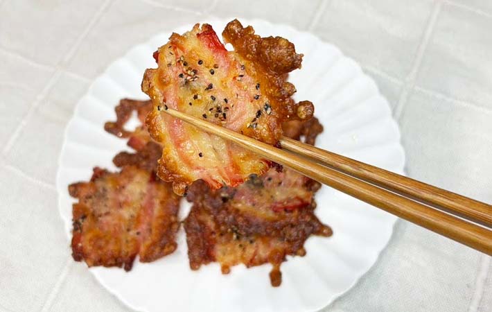 『カニカマチーズせんべい』の完成写真