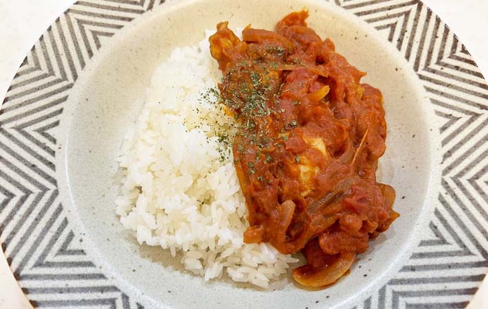 『バターチキンカレー』の完成写真