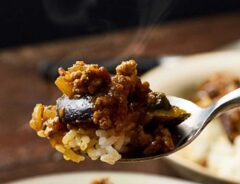 ナスのドライカレーの写真