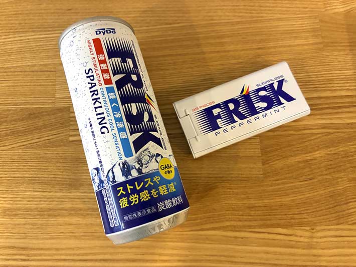 フリスクと、フリスクスパークリングの写真