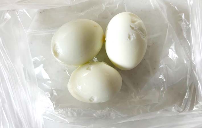 『味噌味玉』を作る写真