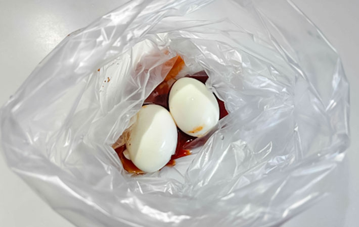 『キムチ味玉』を作る写真