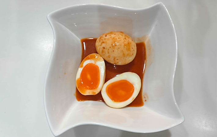 『キムチ味玉』の完成写真