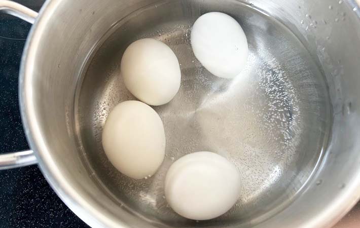 『青じそ味玉』を作る写真