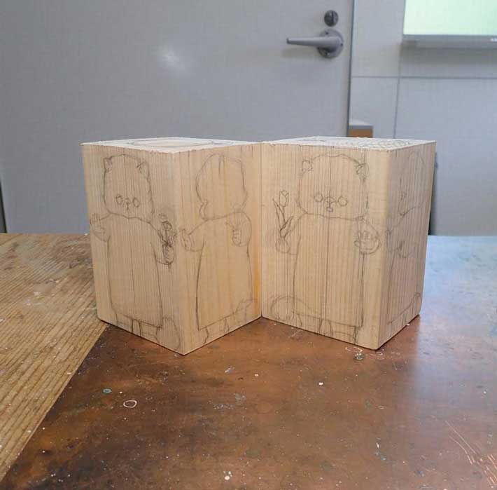 木彫りの作品
