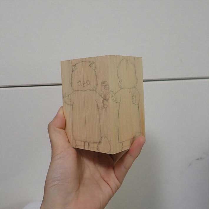 木彫りの作品