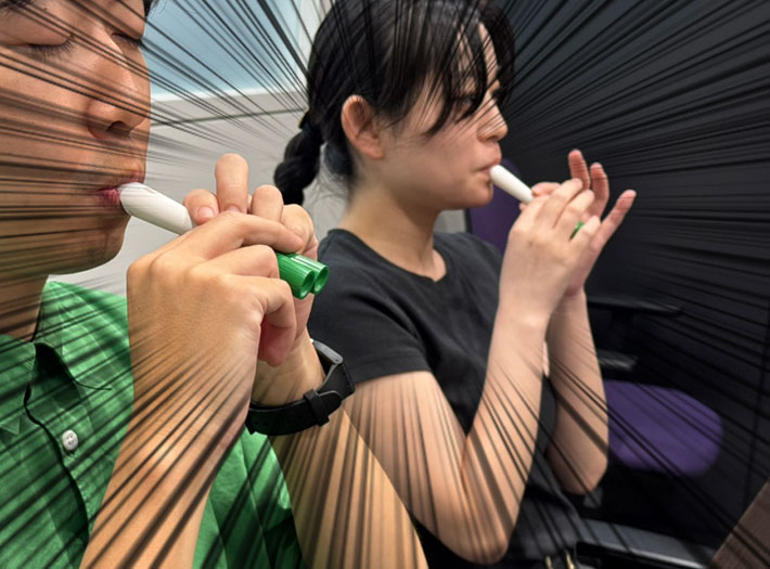 ネギ笛と社員