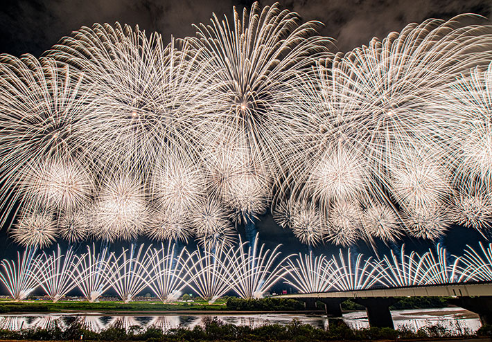長岡まつり大花火大会の花火の写真