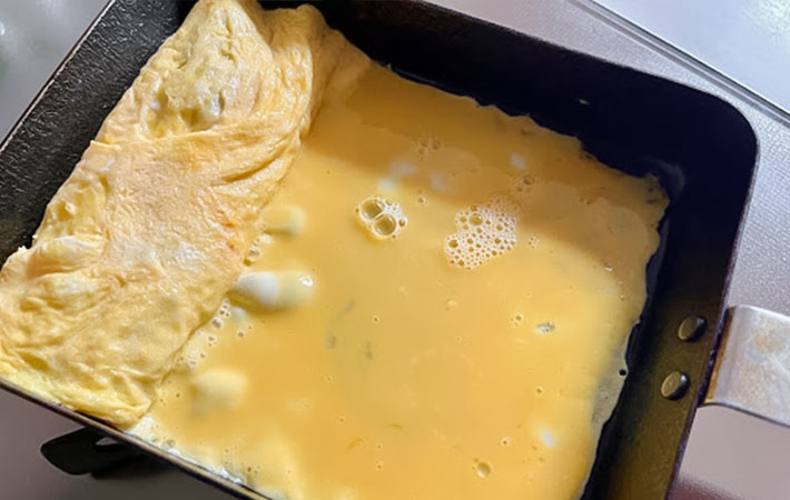 『うまき風卵焼き』を作る写真