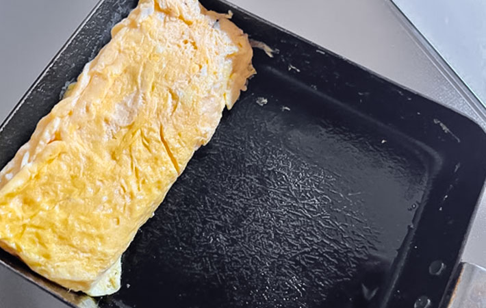 『うまき風卵焼き』を作る写真