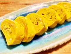 『麻婆豆腐の素のトロミ粉で作る卵焼き』の完成写真