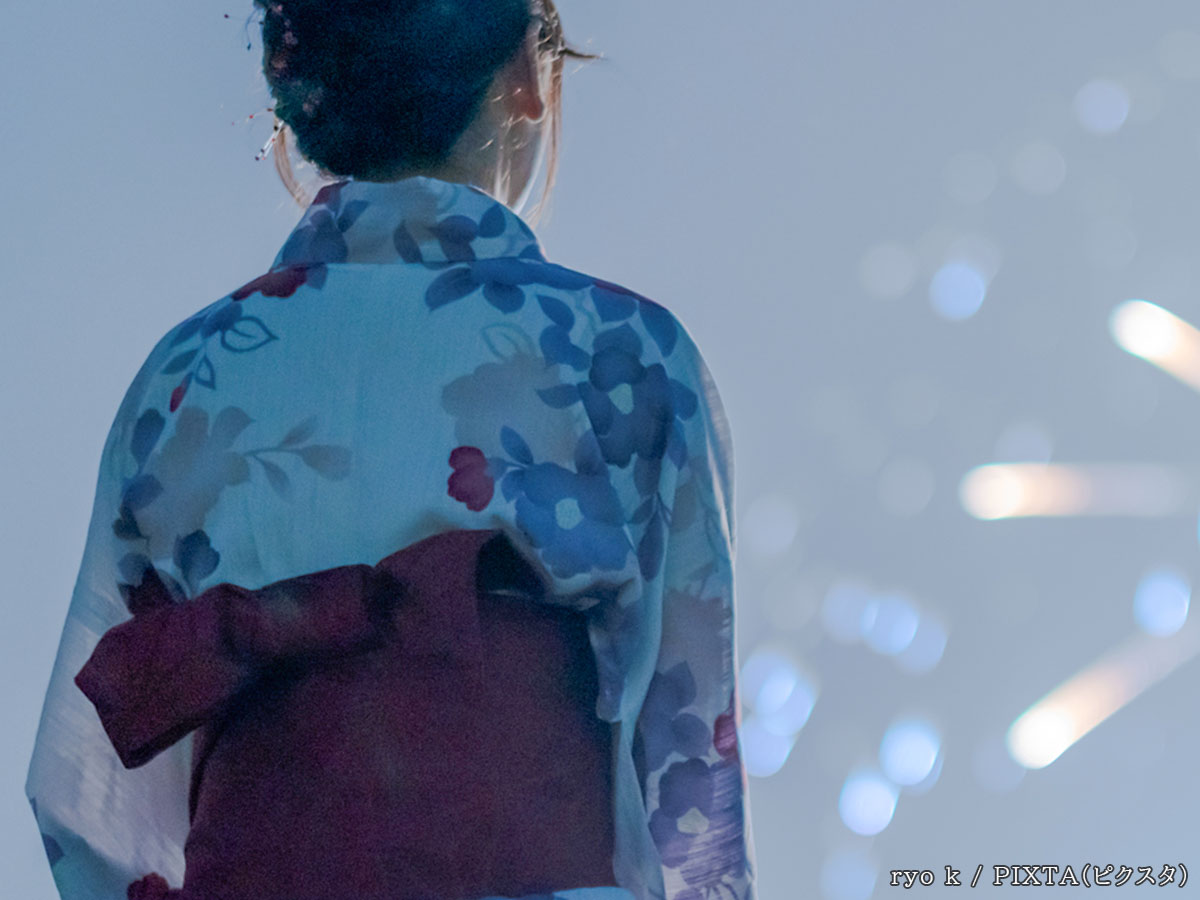 浴衣の女性の写真