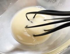 『わらび餅風スイーツ』を作る写真