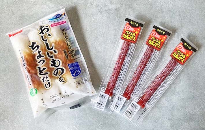 ちくわとカルパスの写真