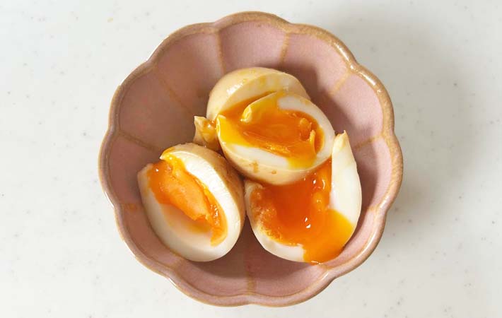 『カツオ節味玉』の完成写真