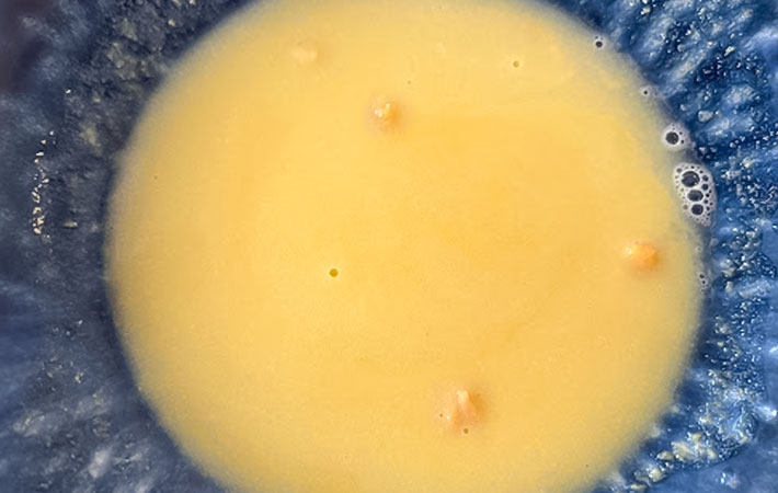 『冷製コーンそうめん』を作る写真