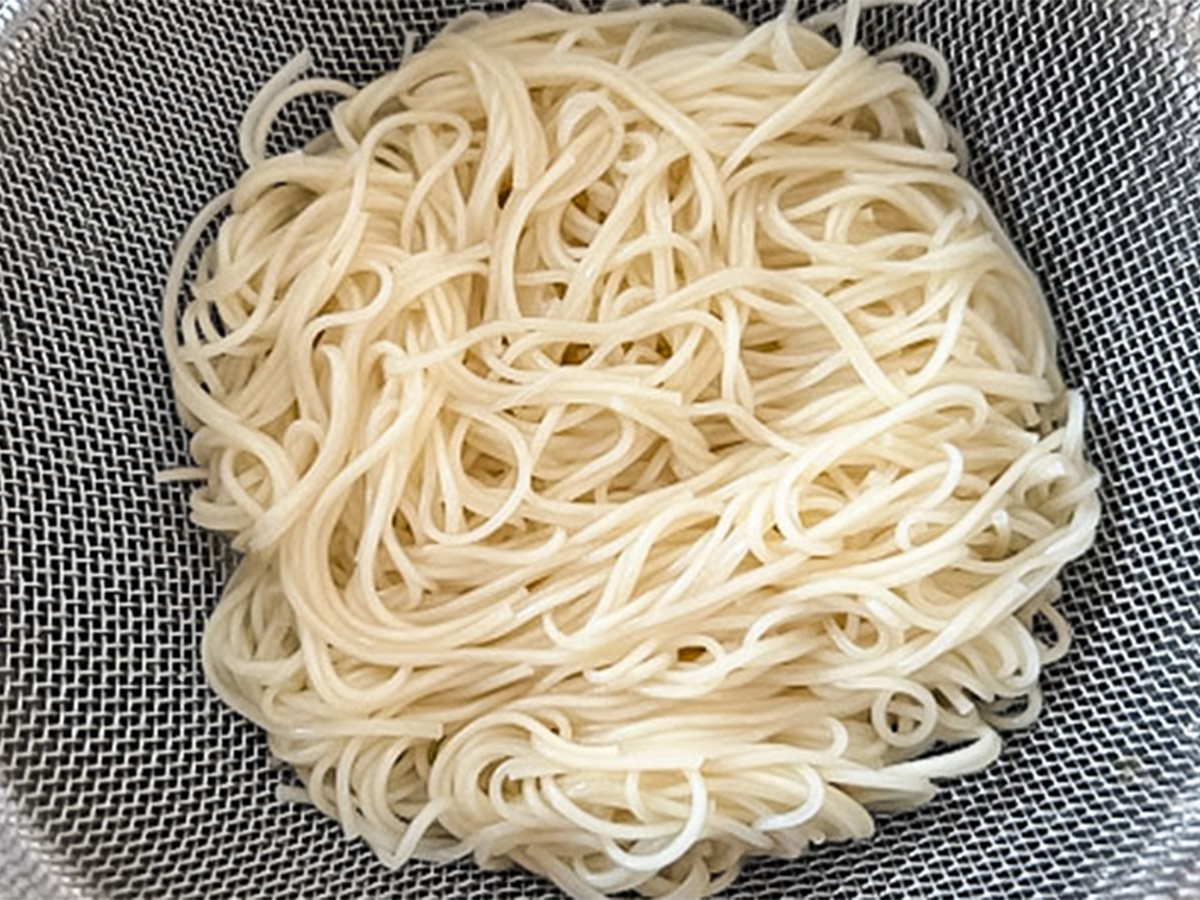 『冷製コーンそうめん』の写真