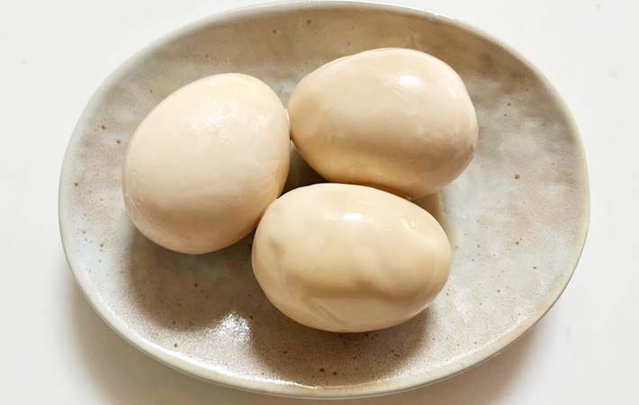 『マヨじょうゆ味玉』の完成写真