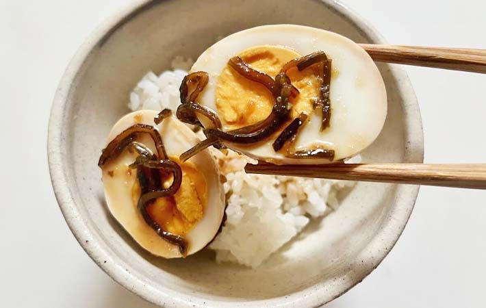 『塩昆布の味玉』の完成写真