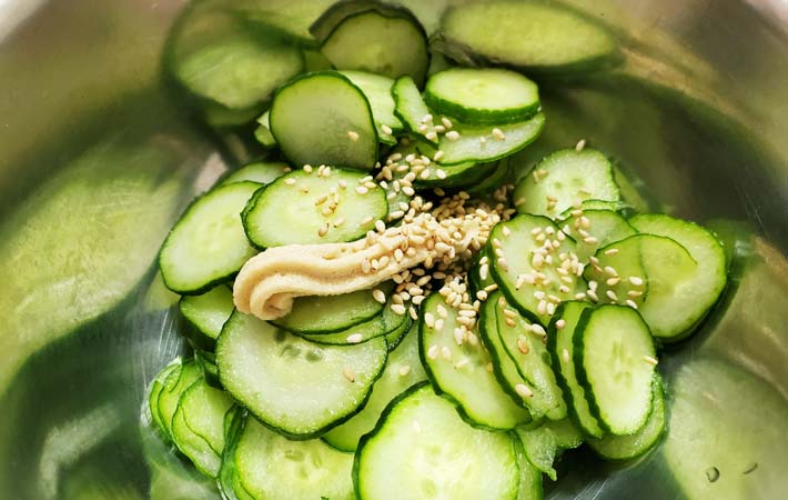 『きゅうりの香味和え』を作る写真