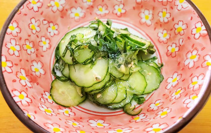 『きゅうりの香味和え』の完成写真