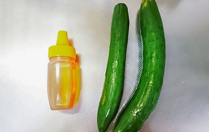 『メロン風味のシャーベット』の材料の写真
