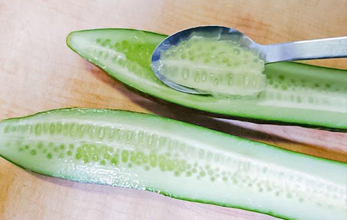 『メロン風味のシャーベット』を作る写真