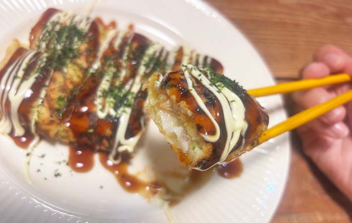 『玉子焼き器でお好み焼き』の完成写真