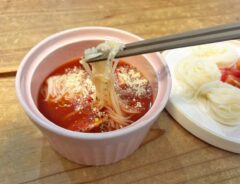 『トマトのそうめんつゆ』の完成写真