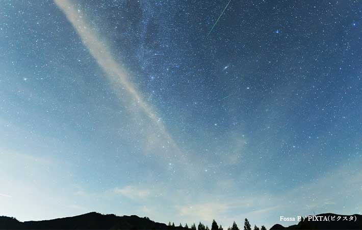 流星群のイメージ