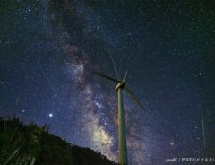 流星群のイメージ