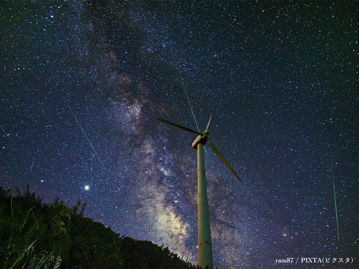 流星群のイメージ